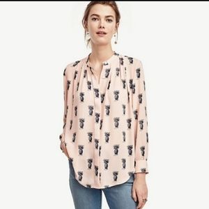 Ann Taylor Blouse - Pineapple Print
